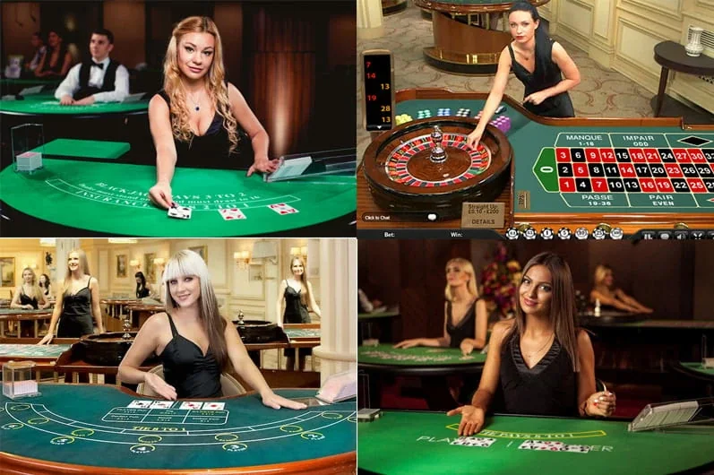 Tampilan permainan kasino live pada perangkat mobile